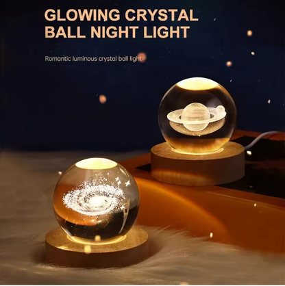 3D Crystal Galaxy Ball