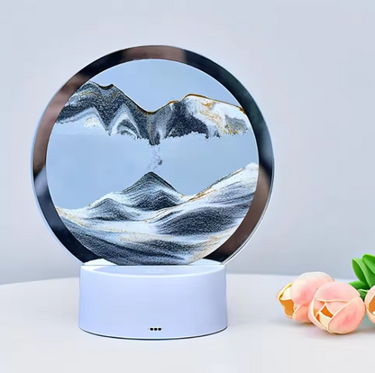 3D Moving Sand Art LED Lamp