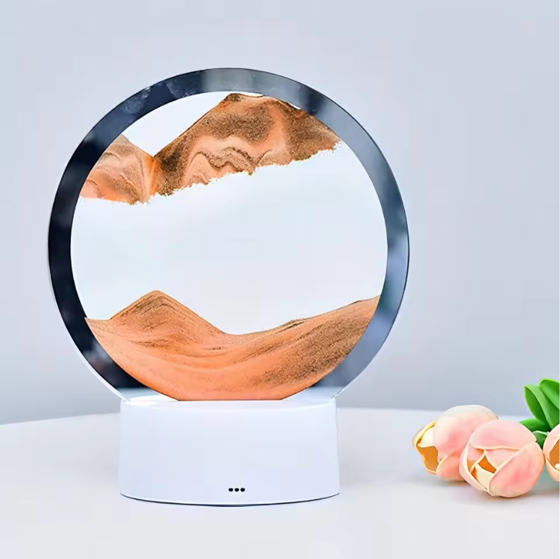 3D Moving Sand Art LED Lamp