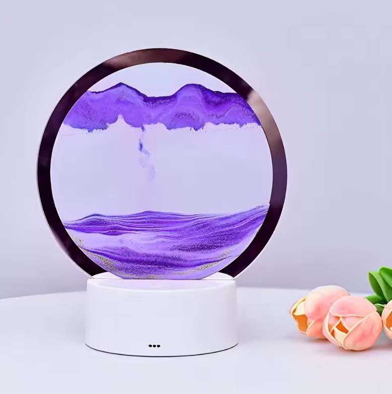 3D Moving Sand Art LED Lamp